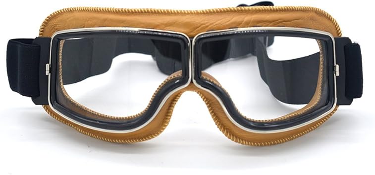 evomosa Motorcycle Goggles Vintage Pilot Style Cruiser