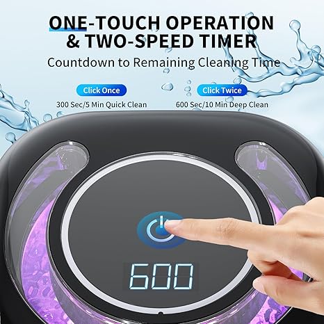 Ultrasonic Retainer Cleaner, 48kHz 30W Retainer Cleaner