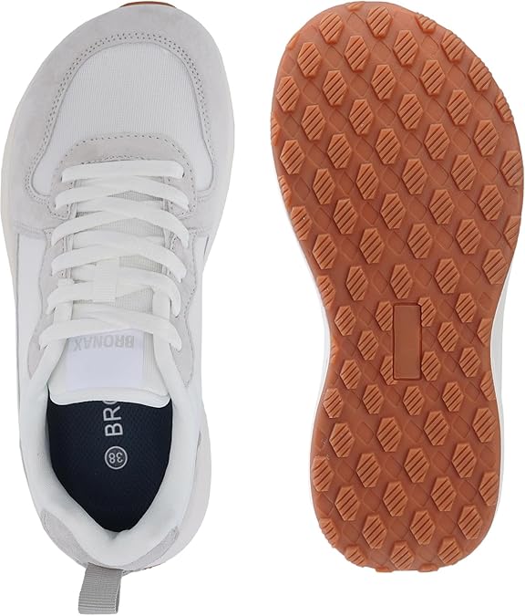 BRONAX Womens Wide Toe Box Athletic Casual Shoes Size:8Wide