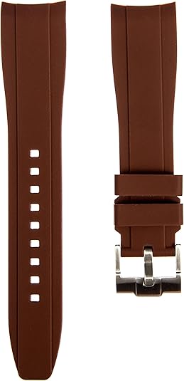 Curved End Soft Silicone Sports Rubber Watch Bands