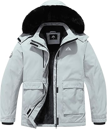 MOERDENG Women's Plus Size Waterproof Winter Coat