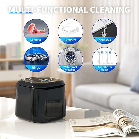 Ultrasonic Retainer Cleaner, 48kHz 30W Retainer Cleaner