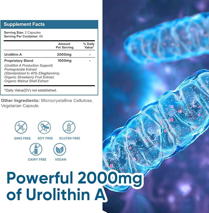 Urolithin A Supplement 2000 mg - 120 Capsules