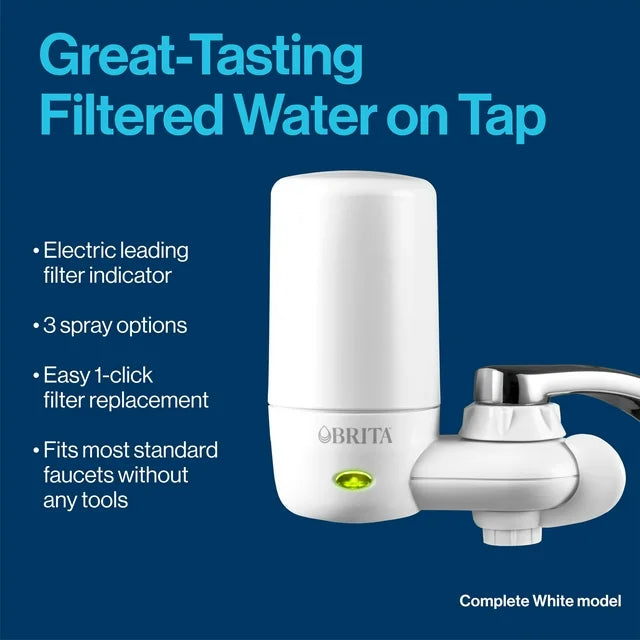 Brita Faucet Mount System Replacement Filter, Reduces Lead...