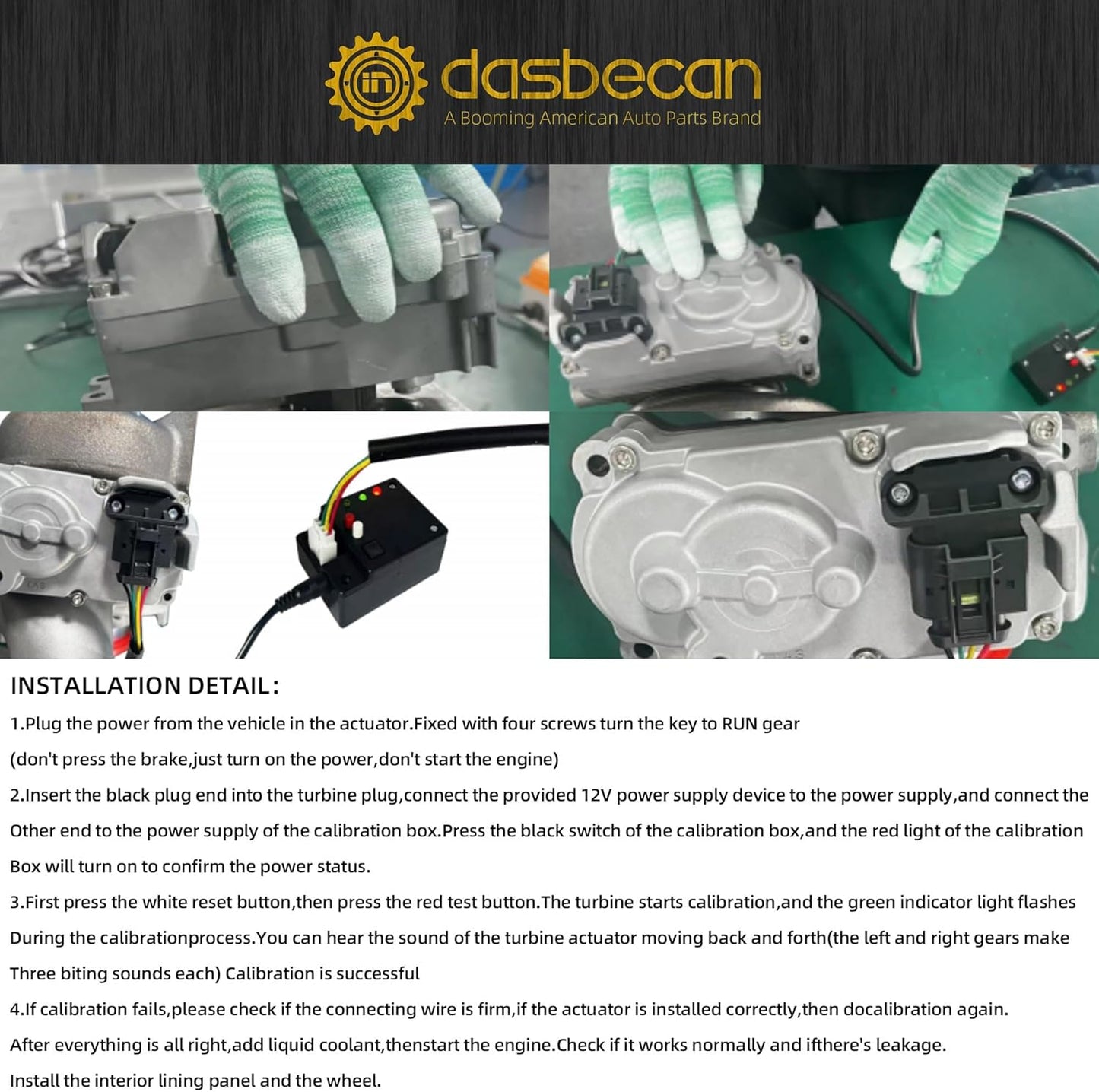 Dasbecan New Upgraded 6.7 Cummins Turbo Actuator