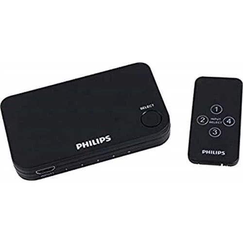 Philips Elite 4-Port HDMI Splitter Switch Wireless Remote Control