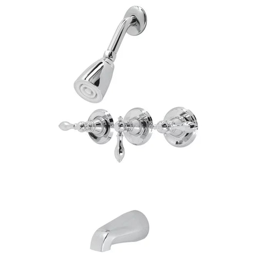 Kingston Brass KB231ACL American Classic Three-Handle Tub...