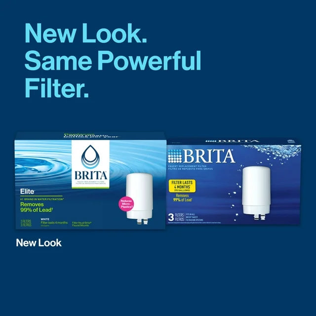 Brita Faucet Mount System Replacement Filter, Reduces Lead...