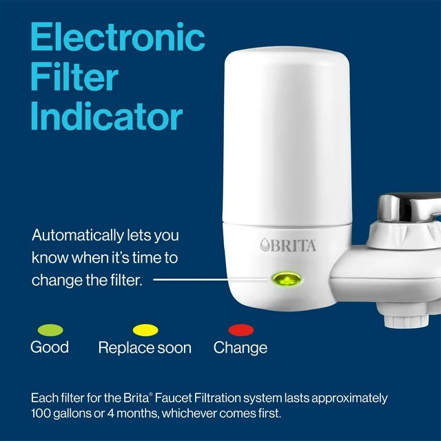 Brita Faucet Mount System Replacement Filter, Reduces Lead...