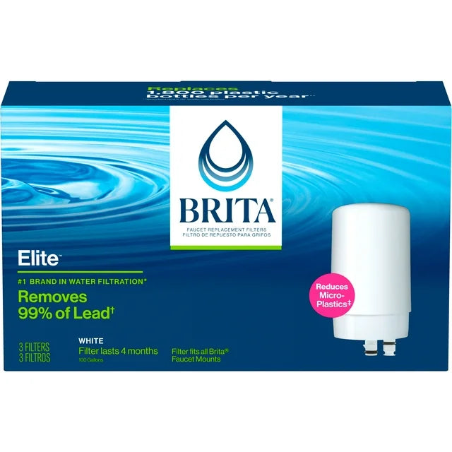 Brita Faucet Mount System Replacement Filter, Reduces Lead...