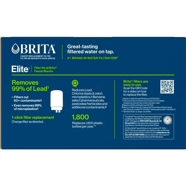 Brita Faucet Mount System Replacement Filter, Reduces Lead...