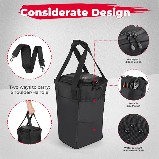 KEMI MOTO Universal 12L Cooler Bag for Car Truck RV UTV, Golf Cart Under Seat